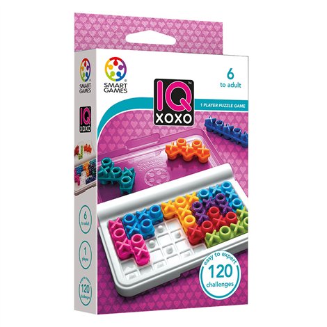 Smart Games - IQ XOXO, joc de logica cu 120 de provocari, 6+ ani, editie internationala - imagine 5